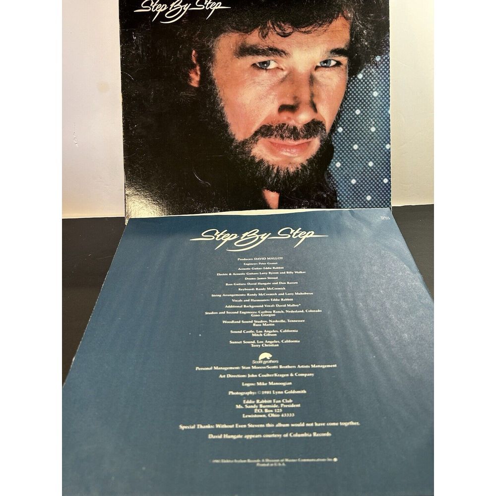 Eddie Rabbitt "Step By Step" 1981 Country LP, Nice VG++ - Picture 2 of 4